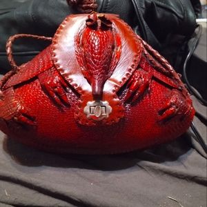 Vintage 1940's Real Armadillo Leather Shoulder Bag in great condition!